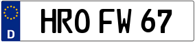 Trailer License Plate